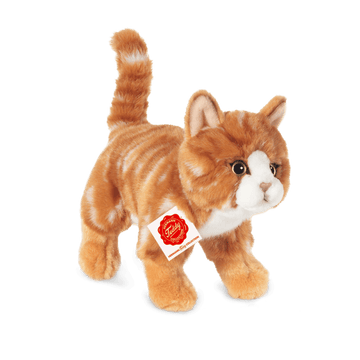 Teddy Hermann Teddy Hermann - Cat standing red tiger 20 cm - Plush toys - Soft toys